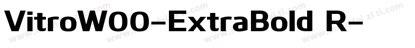 VitroW00-ExtraBold R字体转换
